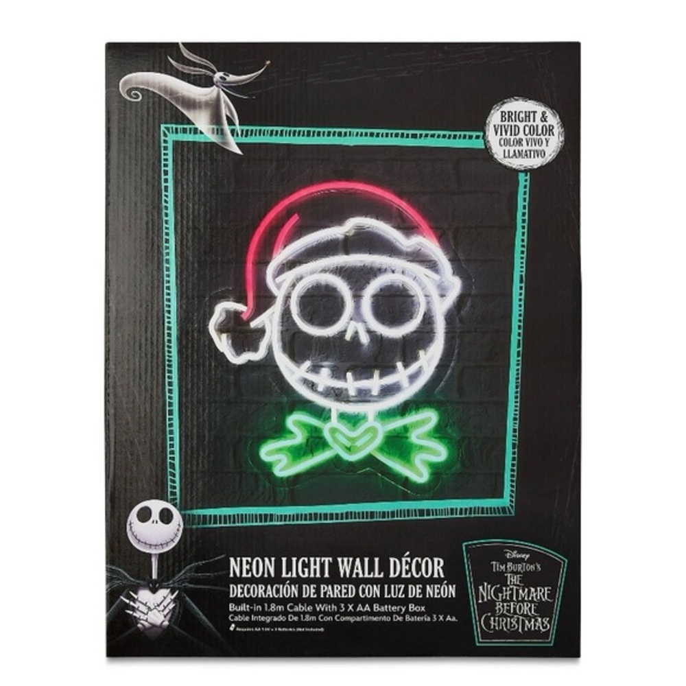 NIB. DISNEY The Nightmare Before Christmas Neon Light Wall Décor